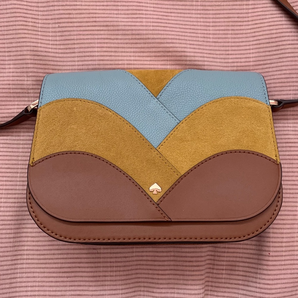 Kate Spade leather and suede crossbody